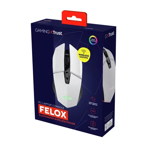 undefined, Trust Gaming-Maus GXT110 Felox Weiss