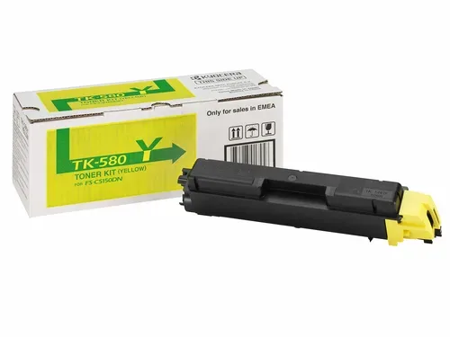 Kyocera, Kyocera K580Y Toner ye - Kyocera TK-580Y für z.B. Kyocera ECOSYS P 6021 cdn, Kyocera FSC 5150 DN