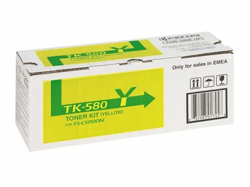 Kyocera, Kyocera K580Y Toner ye - Kyocera TK-580Y für z.B. Kyocera ECOSYS P 6021 cdn, Kyocera FSC 5150 DN