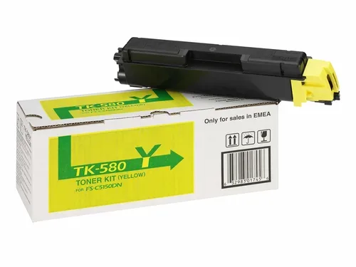 Kyocera, Kyocera K580Y Toner ye - Kyocera TK-580Y für z.B. Kyocera ECOSYS P 6021 cdn, Kyocera FSC 5150 DN