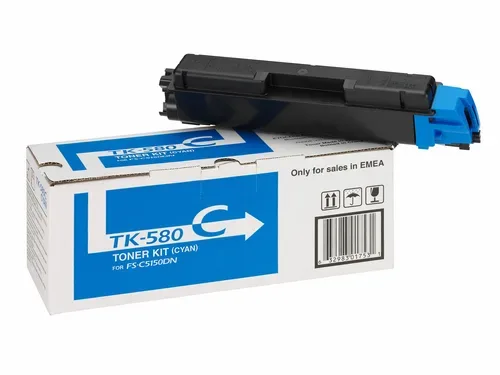 Kyocera, Kyocera K580C Toner cy - Kyocera TK-580C für z.B. Kyocera ECOSYS P 6021 cdn, Kyocera FSC 5150 DN