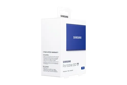 Samsung, Samsung 1 TB Externe Fesplatte SSD USB-C 3.2 Gen 2 Blau