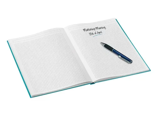 Leitz, LEITZ Notizbuch WOW A5 46281051 kariert, 90g eisblau