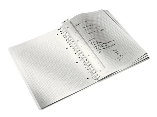 Leitz, LEITZ Spiralbuch WOW PP A4 46380062 violett 80 Blatt