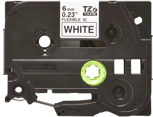 PTOUCH, PTOUCH Flexitape lamin. schwarz/weiss TZe-FX211 zu PT-550 6 mm