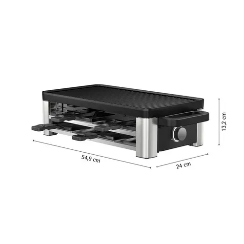 Wmf, WMF Raclette "Lono Selection" 8 Stk. Raclettepfännchen 1.500 W variable Temperatureinstellung, LED-Beleuchtung