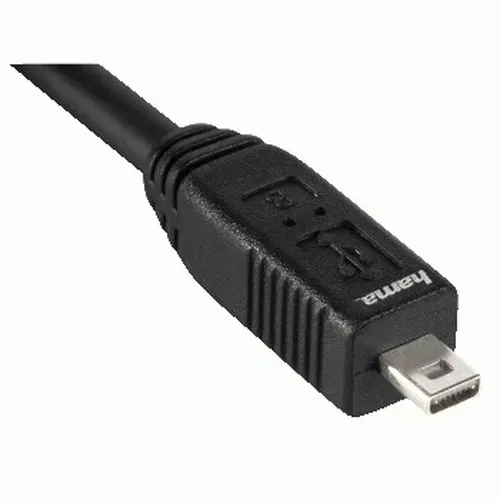 Hama, Hama -  Kabel USB A-USB Mini B8 Schwarz 1,8 m, One Size