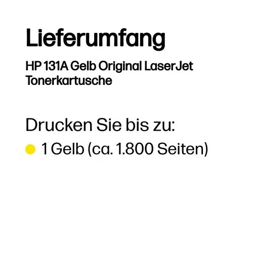 HP, HP H131AM Toner ye - HP No. 131A M, CF212A für z.B. HP LaserJet Pro 200 color M 276 nw, HP LaserJet Pro 200 color M 251 n, HP LaserJet Pro 200