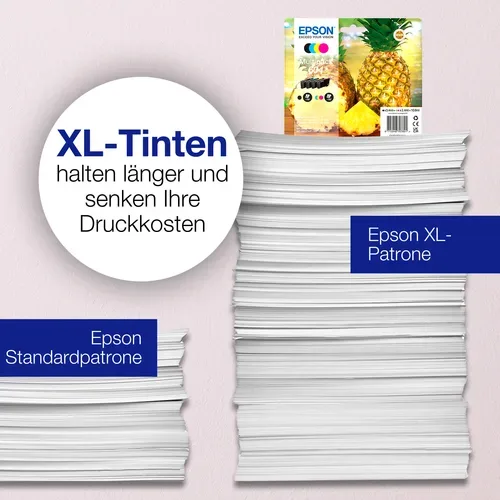 Epson, Epson E604XL Druckerpatronen XL (bk, c, m, y) - Epson No. 604XL, T10H640 für z.B. Epson Expression Home XP -2200, Epson Expression Home XP -2205