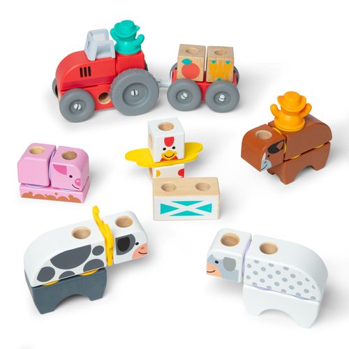 Spin Master, Spin Master Spielbausteine "Melissa & Doug Blockables Bauernhof"