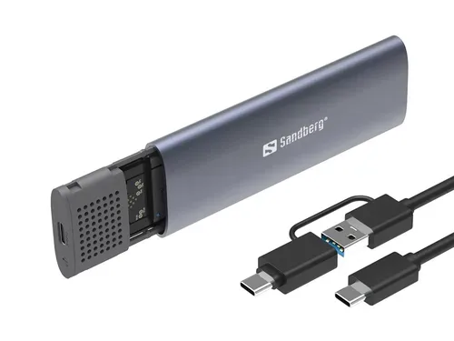 Sandberg, Sandberg -  USB 3.2 Case for M.2+NVMe SSD