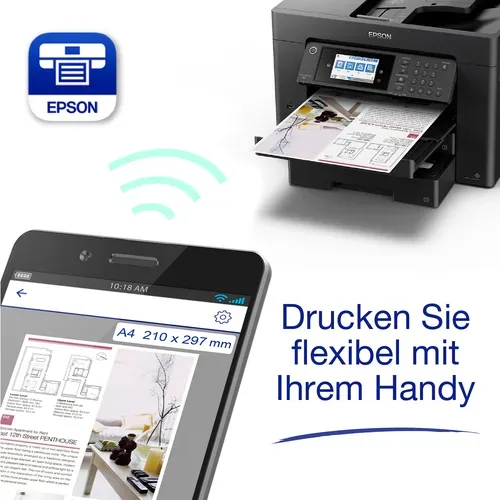 Epson, Espon WorkForce WF-7840DTWF Multifunktionsdrucker A3 Schwarz
