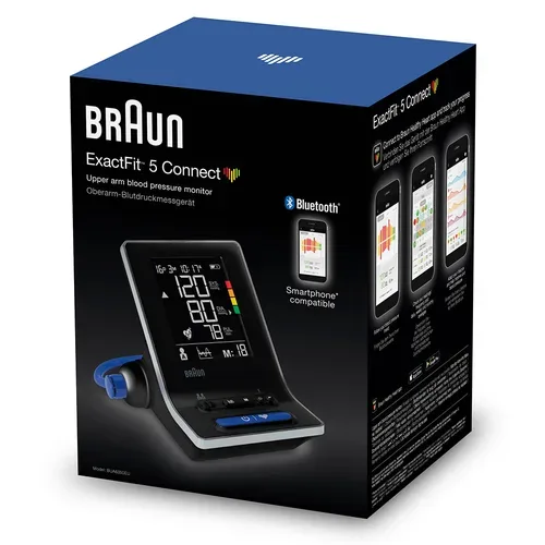 KAZ Europe S.A., BRAUN ExactFit 5 Connect Oberarm-Blutdruckmessgerät 1 St