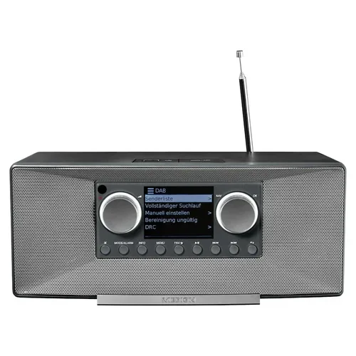 Medion, MEDION LIFE P85333 Stereo Internetradio grau, 7,1 cm (2,8'') TFT-Farbdisplay, über 25.000 Internet-Radiosender & viele Podcasts empfangen, DAB+/UKW Radio, Wecker, WLAN, Bluetooth®, Amazon Music, Spotify®-Connect, 2 x 6 W RMS