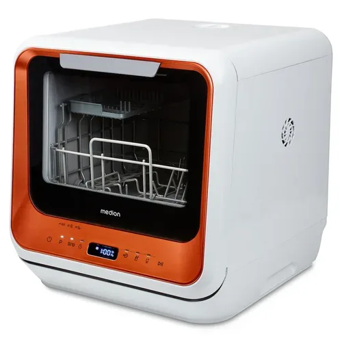 Medion, MEDION LIFE Mini-Geschirrspüler DWT20 (MD37763), für 2 Gedecke, 6 Reinigungsprogramme, Startzeitvorwahl