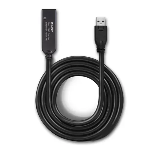 LINDY, LINDY USB-Kabel USB 3.2 Gen1 USB-A Stecker, USB-C® Buchse 10.00 m Schwarz 43376