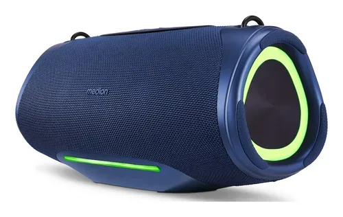 Medion, MEDION LIFE P61762 Tragbarer Bluetooth® Lautsprecher L blau, Dual Illuminated & Lightstrip (RGB-Lichteffekte), Bluetooth® 5.3, integrierter Akku mit bis zu 47 Stunden Laufzeit, robustes & mobiles Design, 2 x 25 W RMS