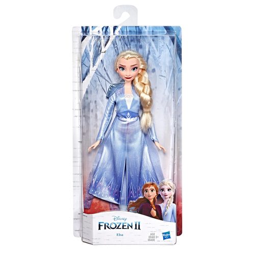 Disney, Disney Frozen II Elsa Puppe mit Outfit