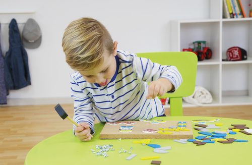 LENA, LENA® Hammerspiel BAUSTELLE in bunt