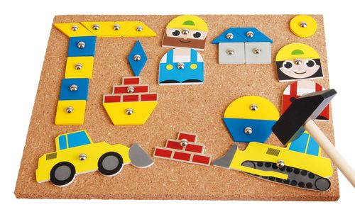 LENA, LENA® Hammerspiel BAUSTELLE in bunt