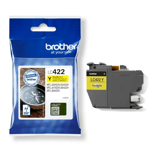 Brother, Brother B422Y Druckerpatronen y - Brother LC-422Y für z.B. Brother MFCJ 5740 DW, Brother MFCJ 6940 DW, Brother MFCJ 5345 DW, Brother MFCJ 5340 DW