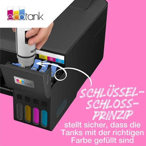 Epson, Epson E103bk Druckerpatronen schwarz - Epson No. 103 bk, C13T00S14A10 für z.B. Epson EcoTank L 1200, Epson EcoTank L 1210, Epson EcoTank L 1250