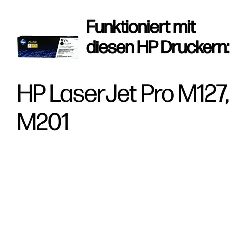 HP, HP H83A Toner bk - HP No. 83A, CF283A für z.B. HP LaserJet Pro MFP M 225 dw, HP LaserJet Pro MFP M 120, HP LaserJet Pro MFP M 125 a