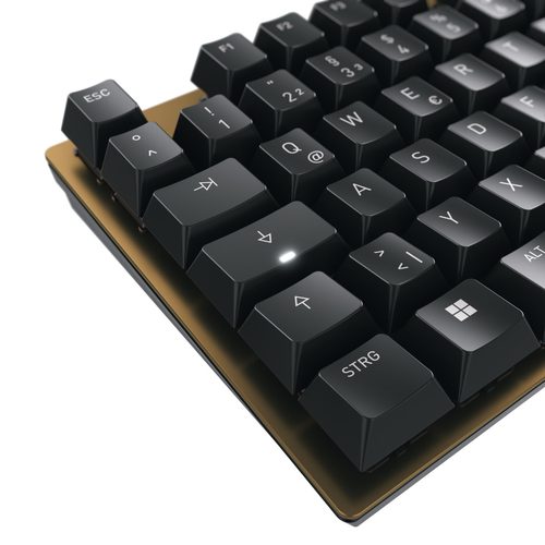 Cherry, CHERRY KC 200 MX Kabelgebunden Tastatur Deutsch, QWERTZ, Windows® Schwarz, Bronze