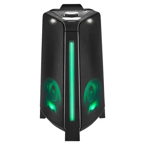 Medion, MEDION LIFE® P61552 Partylautsprecher, tragbares Bluetooth® Soundsystem mit PLL-UKW Stereo Radio, raumfüllender Klang dank innovativem Designs, TWS-Funktion, verschiedene Lichteffekte, 2 x 22 W RMS
