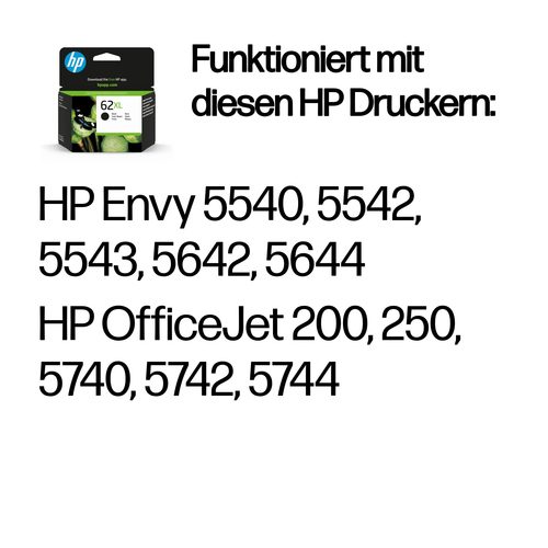 Hp, HP Original Tintenpatrone C2P05AE (No.62XL), black XL
