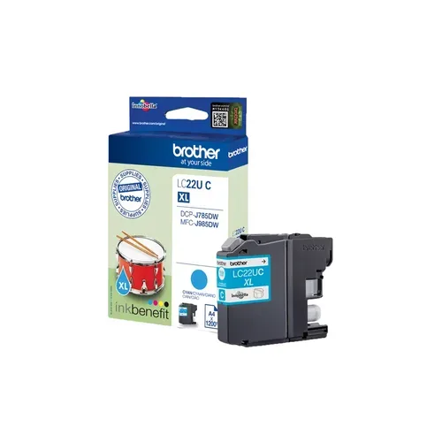 Brother, Brother B22UC Druckerpatronen cy - Brother LC-22U C für z.B. Brother DCPJ 785 DW, Brother MFCJ 985 DW