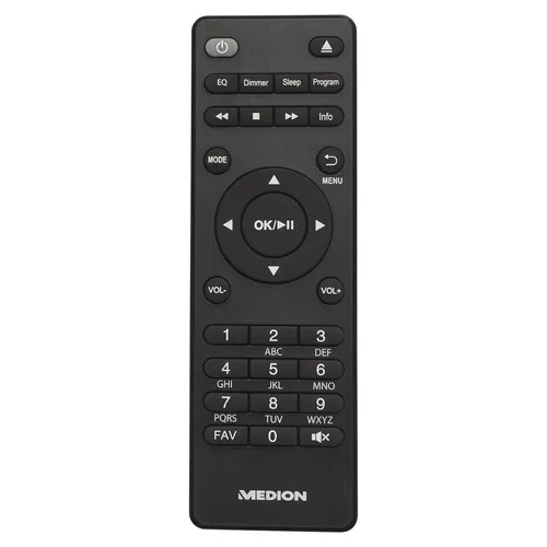Medion, MEDION LIFE P85003 Micro-Audio-System schwarz, Internet/DAB+/PLL-UKW Stereo-Radio mit je 40 Senderspeichern, 2,8'' TFT-Farbdisplay, Bluetooth® 5.0, CD-Player, WLAN, USB, 2 x 15 RMS