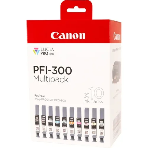 Brother, Brother c300VALP Druckerpatronen (mbk, pbk, gy, c, pc, r, m, pm, y, co) - Canon PFI-300VALP für z.B. Canon imagePROGRAF Pro -300