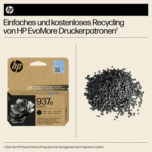 HP, HP H937XLbk Druckerpatronen XL bk - HP No. 937XL bk, 4S6W9NE für z.B. HP OfficeJet Pro 9100, HP OfficeJet Pro 9110 b, HP OfficeJet Pro 9117 b