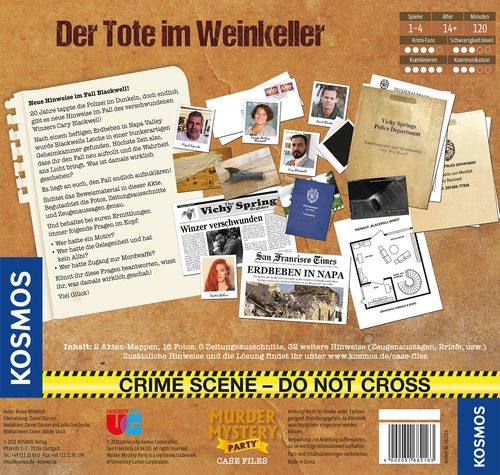 Franckh-Kosmos, Murder Mystery Case File Der Tote im Weinkeller
