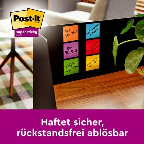 POST-IT, Post-it Haftnotiz 654-S 76 mm x 76 mm Narzissengelb 90 Blatt
