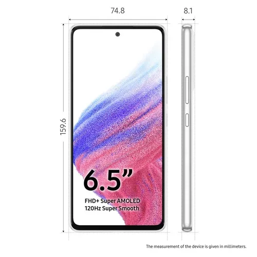 Samsung, Samsung Galaxy A53 128GB Awesome White  - guter Zustand mit Ladekabel (Trade)