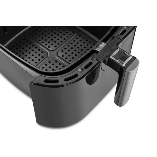 Medion, MEDION LIFE E40 XL Heißluftfritteuse MD 11740 schwarz, 100 Rezepte in der Life+ App, ölfreies Frittieren, 9 Automatikprogramme, 5,2 L Korbvolumen