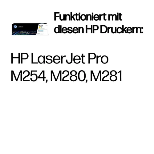 HP, HP Toner-Modul 203A yellow CF542A CLJ Pro M254/MFP M280 1300 S.