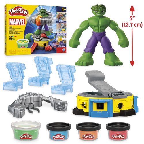 Hasbro, Play-Doh Marvel Hulk Quetsch- & Schmetterspaß, Kneten