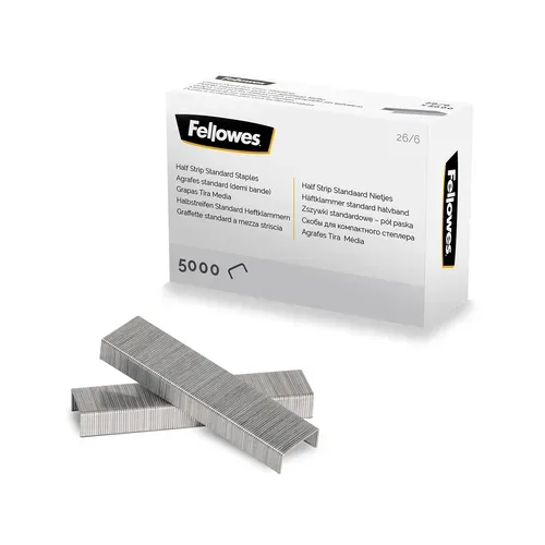 Fellowes, FELLOWES Heftklammern 26/6 mm 5117601 Halbstreifen 5000 STK