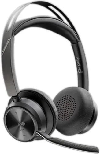HP Poly, HP Poly Voyager Focus 2 On Ear Headset Bluetooth® Stereo Schwarz Noise Cancelling Headset Computer