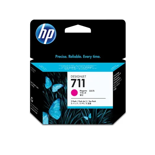 HP, HP Tintenpatrone 711 magenta CZ135A DesignJet T120/520 3x29ml