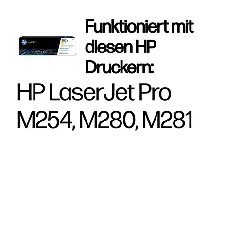 HP, HP Toner-Modul 203X yellow CF542X CLJ Pro M254/MFP M280 2500 S.