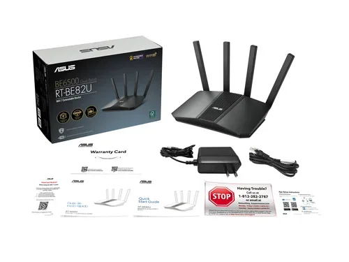 ASUS, Asus ASUS WL-Router RT-BE82U BE6800 AIMesh WLAN Router 2.4 GHz