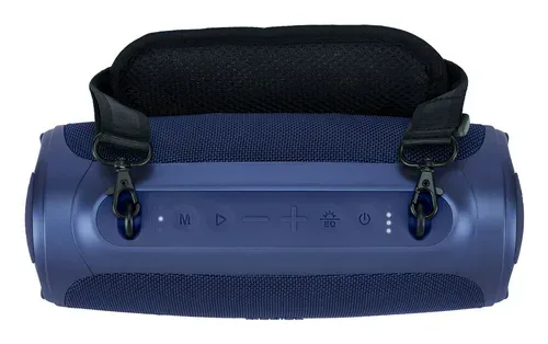 Medion, MEDION LIFE P61746 Tragbarer Bluetooth® Lautsprecher M blau, Dual Illuminated (RGB-Lichteffekte), Bluetooth® 5.3, integrierter Akku mit bis zu 45 Stunden Laufzeit, robustes & mobiles Design, 2 x 15 W RMS