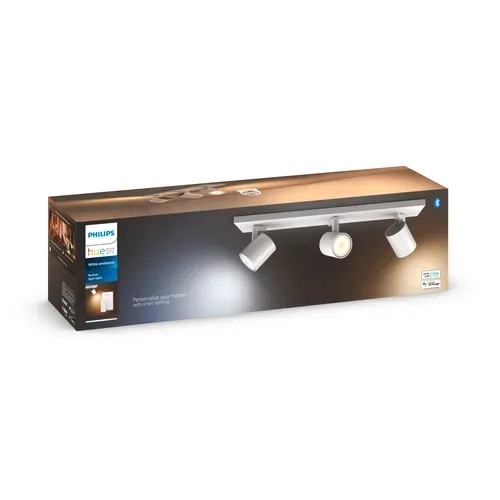 Philips Hue, Philips Hue White Ambiance Runner Dreier-Spot – Deckenlampe/Wandlampe – weiss