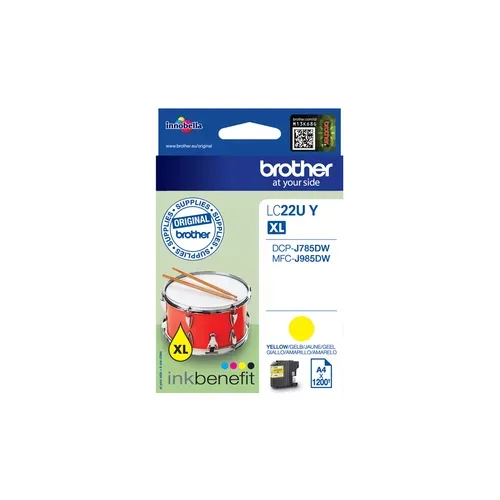 Brother, Brother B22UY Druckerpatronen ye - Brother LC-22U Y für z.B. Brother DCPJ 785 DW, Brother MFCJ 985 DW