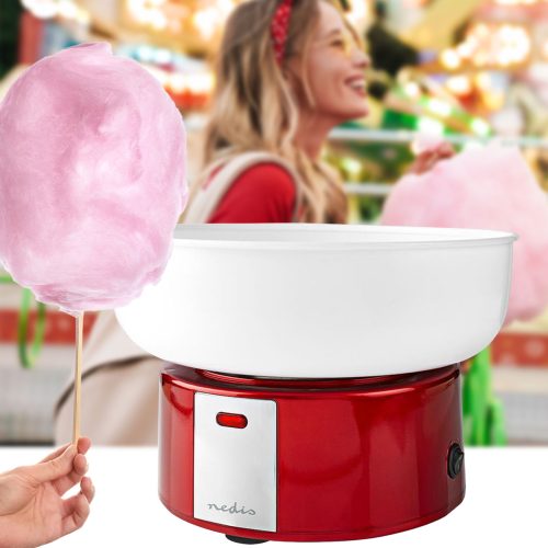 Nedis, Nedis FCCM100FRD FCCM100FRD Zuckerwattemaschine Rot, Weiß
