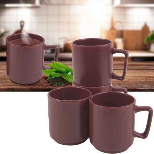 Berlinger, Berlinger, Küchenbedarf, Berlinger Haus Tassenset 4 Stk. 300ml matt bordeaux Leonardo Collection, Produkte & Wohnen